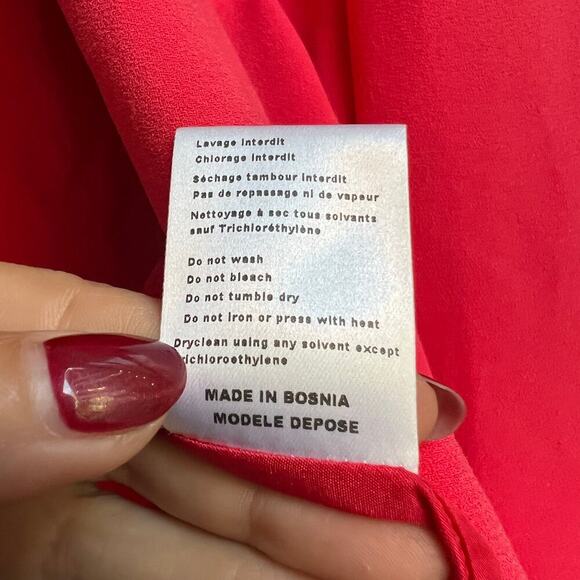 Maje Bright Pink One Button Blazer Size FR 38 - Picture 8 of 8